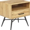 Nachttisch Mit Heller Holzschublade 40 X 40 Cm Lubock