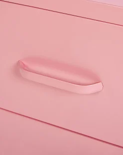 Nachttisch Stahl Rosa Matt 2 Schubladen Malavi