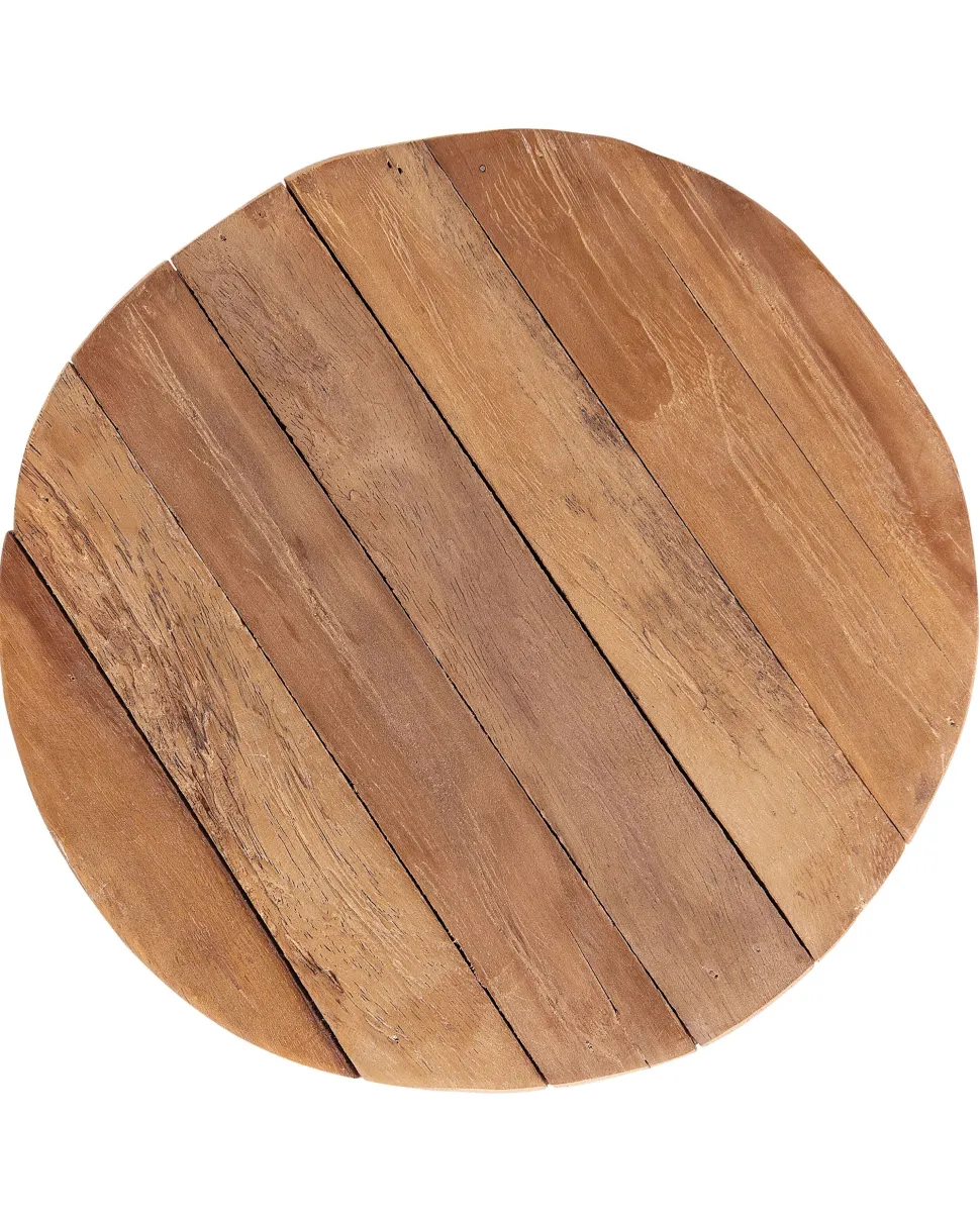 Nachttisch Teakholz Hellbraun / Weis 30 Cm Movas