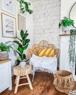 Nachttisch Teakholz Hellbraun 35 Cm Nampa