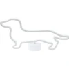 Neonlicht Led Dekofigur Blau Hundeform 20 Cm Francis