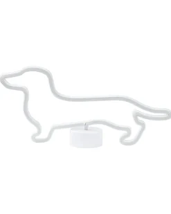 Neonlicht Led Dekofigur Blau Hundeform 20 Cm Francis