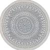 Outdoor Teppich Blau / Weis 140 Cm Zweiseitig Yalak