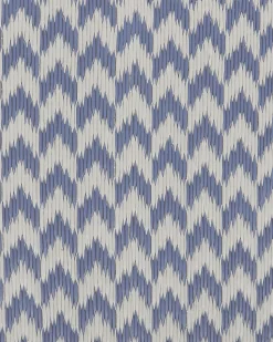 Outdoor Teppich Blau 60 X 90 Cm Zickzack-Muster Kurzflor Mango