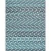 Outdoor Teppich Blau 120 X 180 Cm Mit Zickzackmuster Balotra