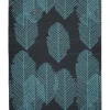 Outdoor Teppich Dunkelgrau 140 X 200 Cm Blattermuster Zweiseitig Kurzflor Mezra