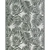 Outdoor Teppich Dunkelgrun 120 X 180 Cm Palmenmuster Kurzflor Kota