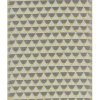 Outdoor Teppich Grau-Gelb 120 X 180 Cm Dreieck Muster Hisar