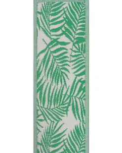 Outdoor Teppich Grun 60 X 105 Cm Palmenmuster Kurzflor Kota