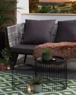 Outdoor Teppich Grun 120 X 180 Cm Marokkanisches Muster Zweiseitig Kurzflor Pune
