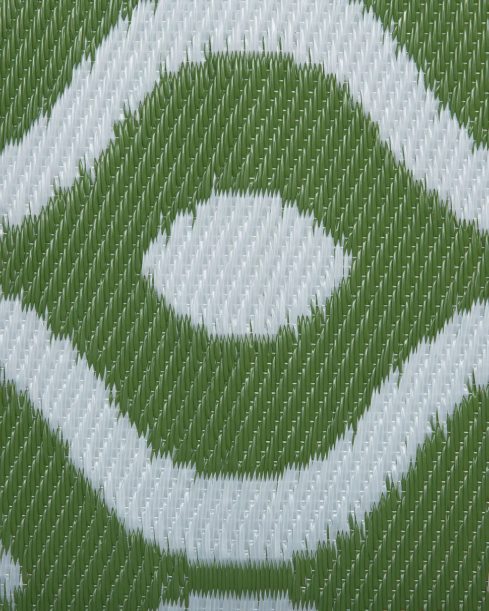 Outdoor Teppich Grun 120 X 180 Cm Marokkanisches Muster Zweiseitig Kurzflor Pune