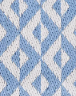 Outdoor Teppich Hellblau 120 X 180 Cm Geometrisches Muster Bihar