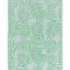 Outdoor Teppich Hellgrun 120 X 180 Cm Palmenmuster Kurzflor Kota