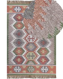 Outdoor Teppich Mehrfarbig 160 X 230 Cm Orientalisches Muster Kurzflor Sahbaz
