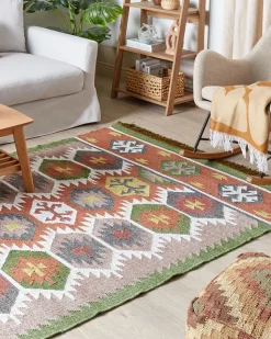 Outdoor Teppich Mehrfarbig 160 X 230 Cm Orientalisches Muster Kurzflor Sahbaz