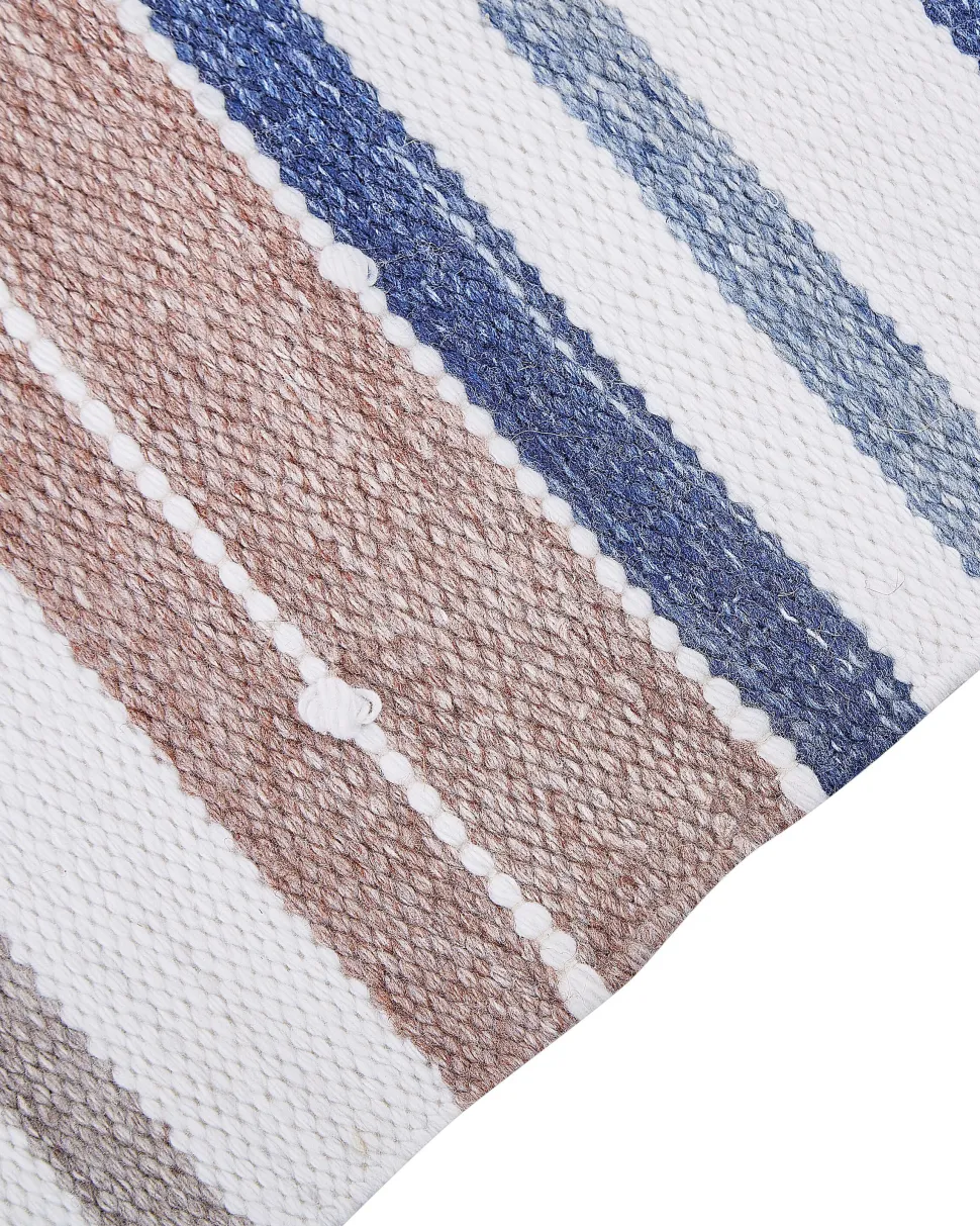 Outdoor Teppich Mehrfarbig 160 X 230 Cm Streifenmuster Kurzflor Tozakli