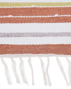 Outdoor Teppich Mehrfarbig 160 X 230 Cm Streifenmuster Kurzflor Tozakli