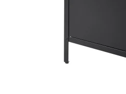 Outdoor-Kuchenschrank Mit Spule Stahl Schwarz 80 X 50 X 92 Cm Vilama