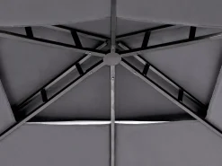 Pavillon Stahl Grau 240 X 148 Cm Naro
