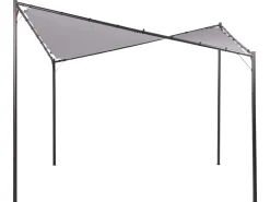 Pergola Stahl Grau 300 X 300 Cm Aventine