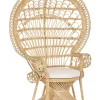 Pfauensessel Rattan / Baumwolle Naturlich Emmanuelle