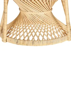 Pfauensessel Rattan / Baumwolle Naturlich Emmanuelle