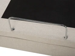 Polsterbett Leinenoptik Beige Elektrisch Verstellbar 80 X 200 Cm Duke