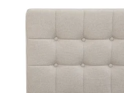 Polsterbett Leinenoptik Beige Elektrisch Verstellbar 80 X 200 Cm Duke