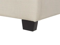 Polsterbett Leinenoptik Beige Lattenrost 180 X 200 Cm Belfort