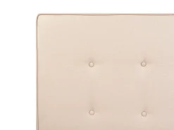 Polsterbett Leinenoptik Beige Lattenrost 90 X 200 Cm Ambassador