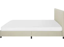Polsterbett Leinenoptik Beige Lattenrost 180 X 200 Cm Albi