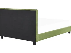 Polsterbett Leinenoptik Grun Lattenrost 180 X 200 Cm La Rochelle