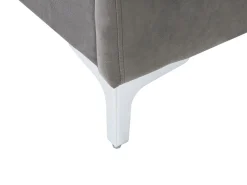 Polsterbett Samtstoff Grau Lattenrost 180 X 200 Cm Ambert