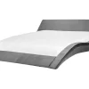 Polsterbett Samtstoff Grau 180 X 200 Cm Vichy