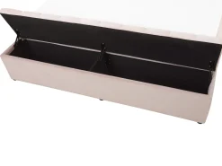Polsterbett Samtstoff Pastellrosa Mit Stauraum 180 X 200 Cm Noyers