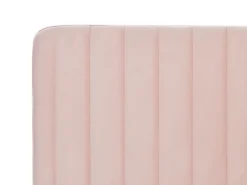 Polsterbett Samtstoff Pastellrosa Lattenrost 180 X 200 Cm Lunan