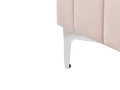 Polsterbett Samtstoff Pastellrosa Lattenrost 180 X 200 Cm Lunan