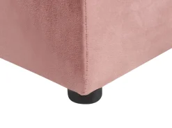 Polsterbett Samtstoff Rosa Mit Stauraum 180 X 200 Cm Noyers