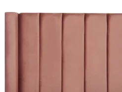 Polsterbett Samtstoff Rosa Mit Stauraum 180 X 200 Cm Noyers