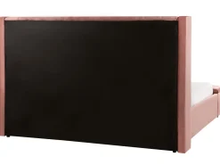 Polsterbett Samtstoff Rosa Mit Stauraum 180 X 200 Cm Noyers