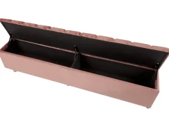 Polsterbett Samtstoff Rosa Mit Stauraum 180 X 200 Cm Noyers