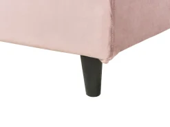 Polsterbett Samtstoff Rosa Lattenrost 160 X 200 Cm Fitou
