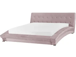 Polsterbett Samtstoff Rosa 160 X 200Cm Lille