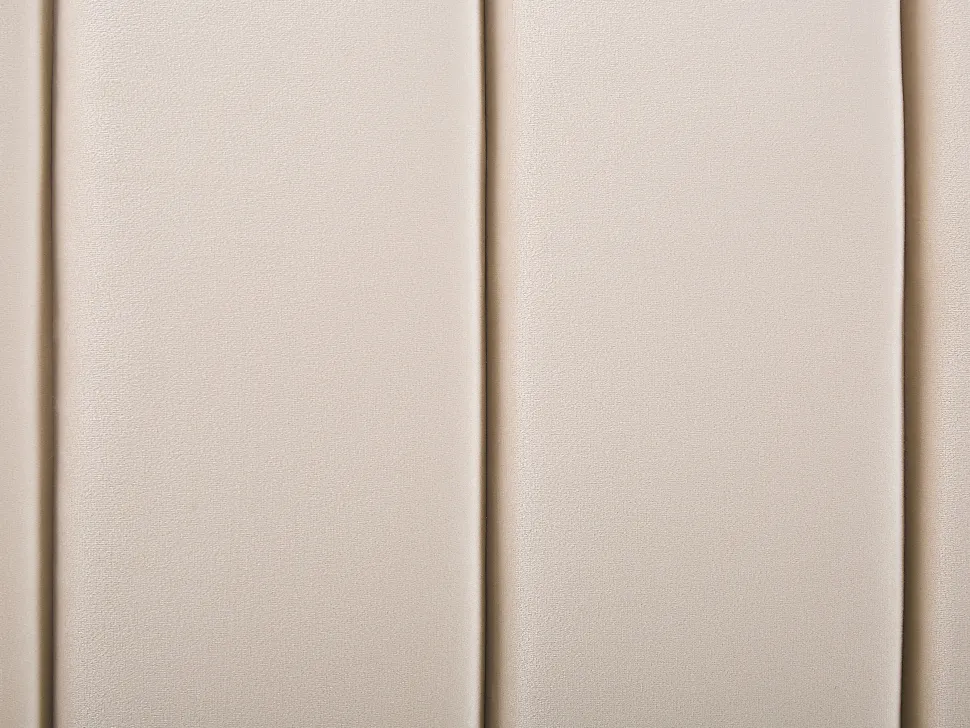Polsterbett Samtstoff Sandbeige 180 X 200 Cm Marville