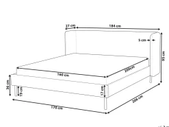 Polsterbett Samtstoff Taupe Lattenrost 160 X 200 Cm Arette