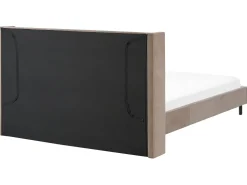 Polsterbett Samtstoff Taupe Lattenrost 180 X 200 Cm Villette