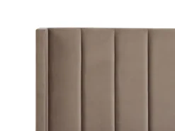 Polsterbett Samtstoff Taupe Lattenrost 180 X 200 Cm Villette