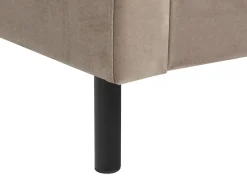 Polsterbett Samtstoff Taupe Lattenrost 180 X 200 Cm Villette