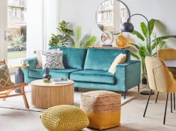 Pouf Gelb 50 Cm Conrad