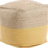 Pouf Gelb 44 X 44 Cm Kirama